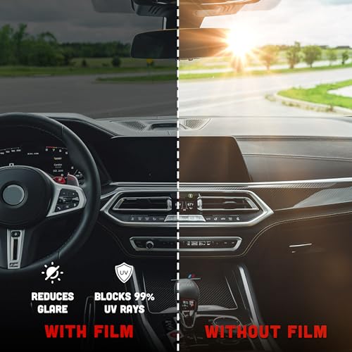 Image of United Universal Black 1Ply Window Tint Film - 20 inchx100', 5% VLT, 3 Rolls, Dyed PET Film, Deep Black Shade, 99% UV Block, Privacy & Interior Protection Film for Car, Truck, Home - Heat & Glare Control