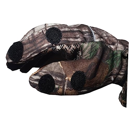 Anneome 1 Par De Luvas Sem Dedos Luvas De Camuflagem Luva Sem Dedos Para Caminhadas Camuflagem Luvas