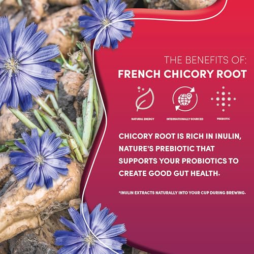 Teeccino Vanilla Nut Chicory Coffee Alternative - Ground Herbal Coffee That’s Prebiotic, Caffeine Free & Acid Free, Medium Roast, 11 Ounce (Pack of 6) - Thumbnail 5