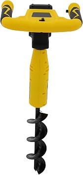 Electric Post Hole Digger, 20V Cordless Earth Auger Hole Digger, 350W Auger Digging Tools with Lithium Ion Battery, Forward or Reverse Control Post Hole Digging Machine for Tree Planting