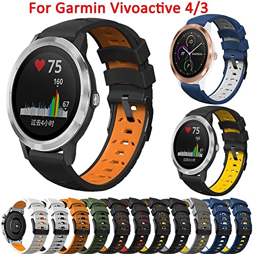 Correa de silicona ágata para reloj Garmin Vivoactive y Forerunner 2