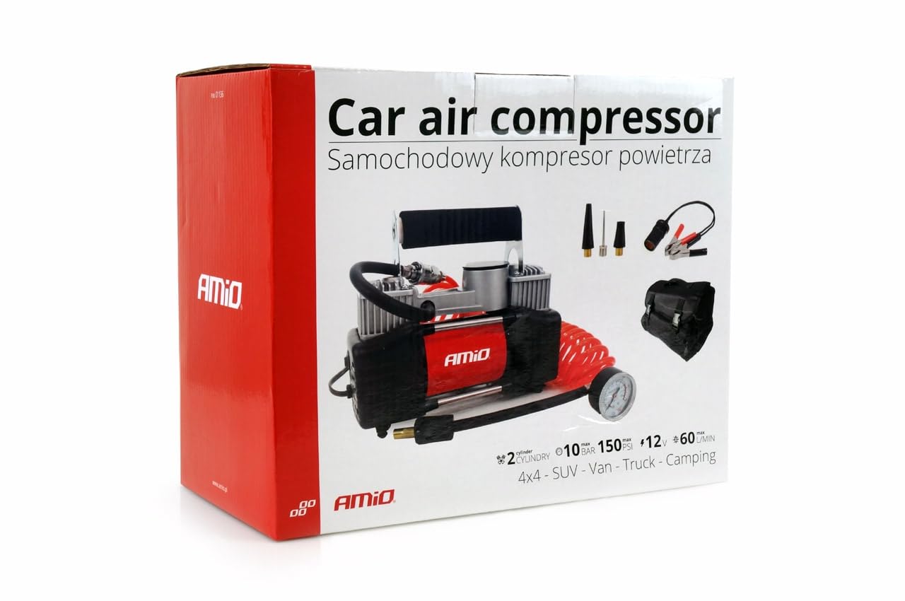 Amio Compresor de Metal ACOMP-4 2 Cilindros 12V HQ