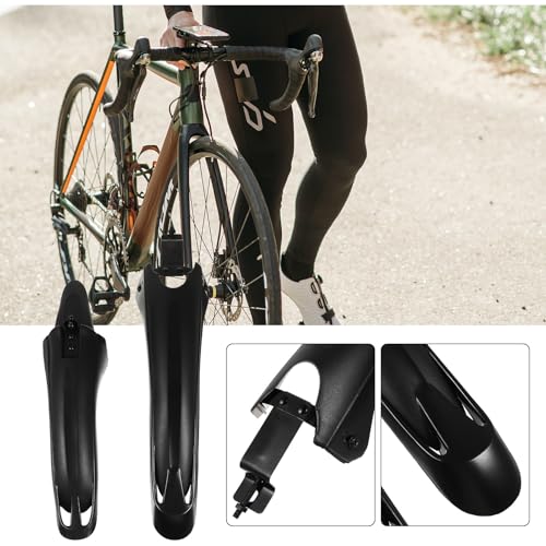 Guardabarros de bicicleta con proteccion contra salpicaduras de plastico sintetico 2