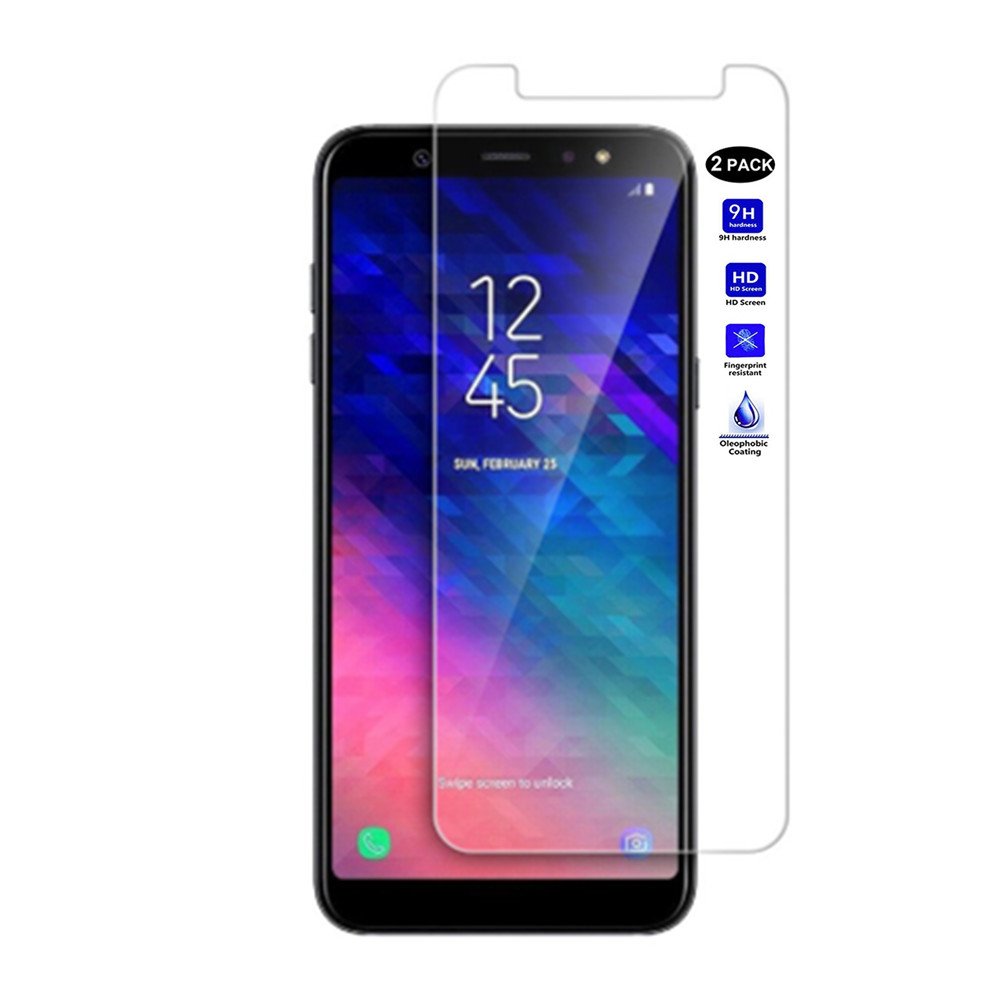 XMTNSamsung Galaxy A6 2018 5.6" Screen Protector,0.3mm 9H Hardness Tempered Glass Clear Screen Protector for Samsung Galaxy A6 2018 Smartphone (2 Pack)