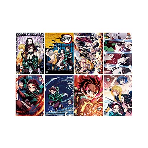 Hanaiette 8 pósteres de manga para decoración de habitación de amor, dormitorio, lienzo de anime para pared (estilo 2)