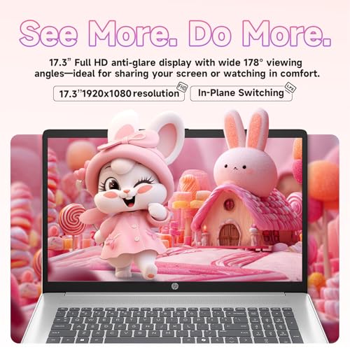 HP 2025 Laptop 17.3" FHD Intel 8-Core Windows 11 Pro miniatura 4