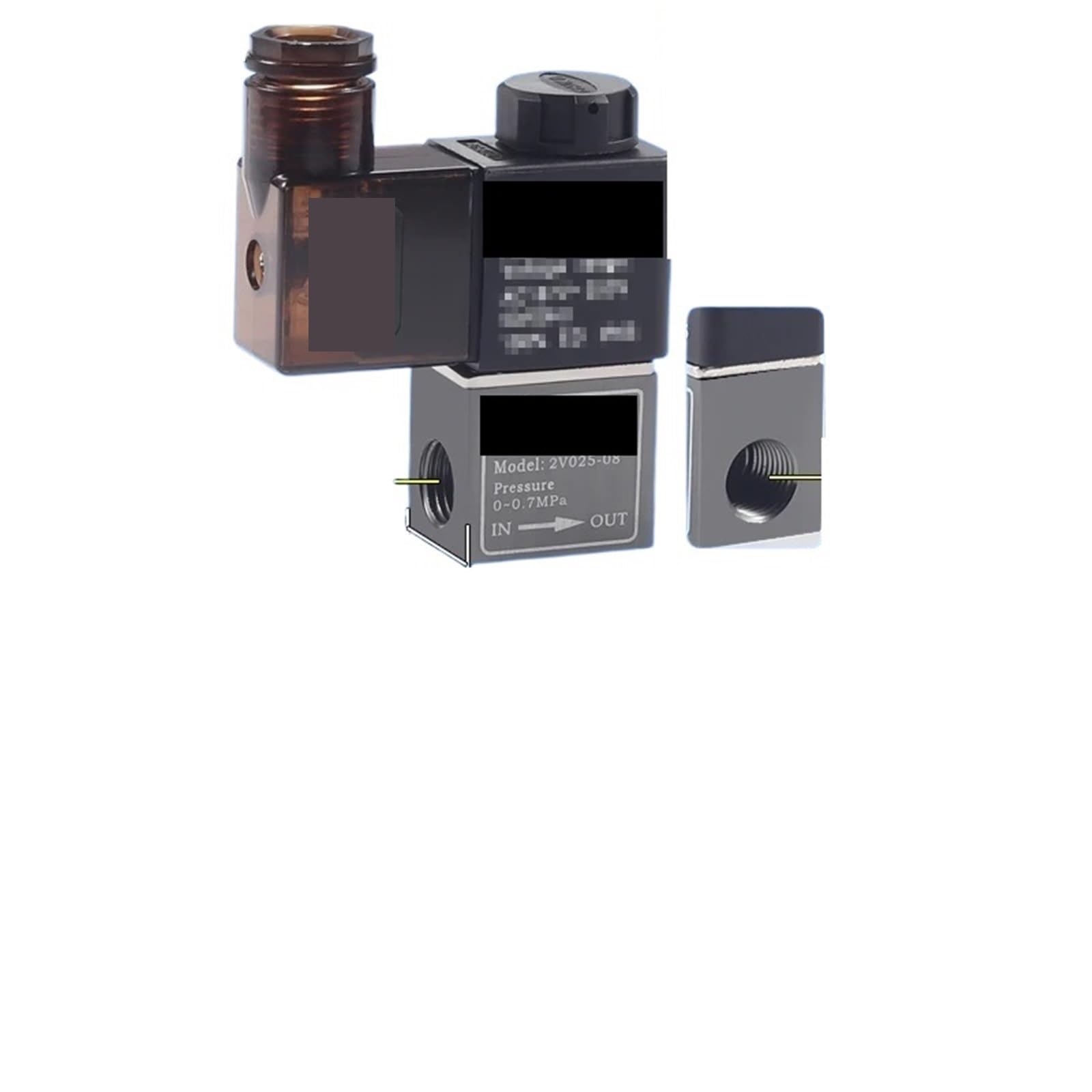 Uyqukggpsn 2V025-08 Ac36v 1Pcs 2V025 Solenoid 2V025-08 3V1-06 Ac110v/220V Dc12v/24V Compressor Valve Normally Closed Pneumatic Solenoid Valve(2V025-08 Ac36v)