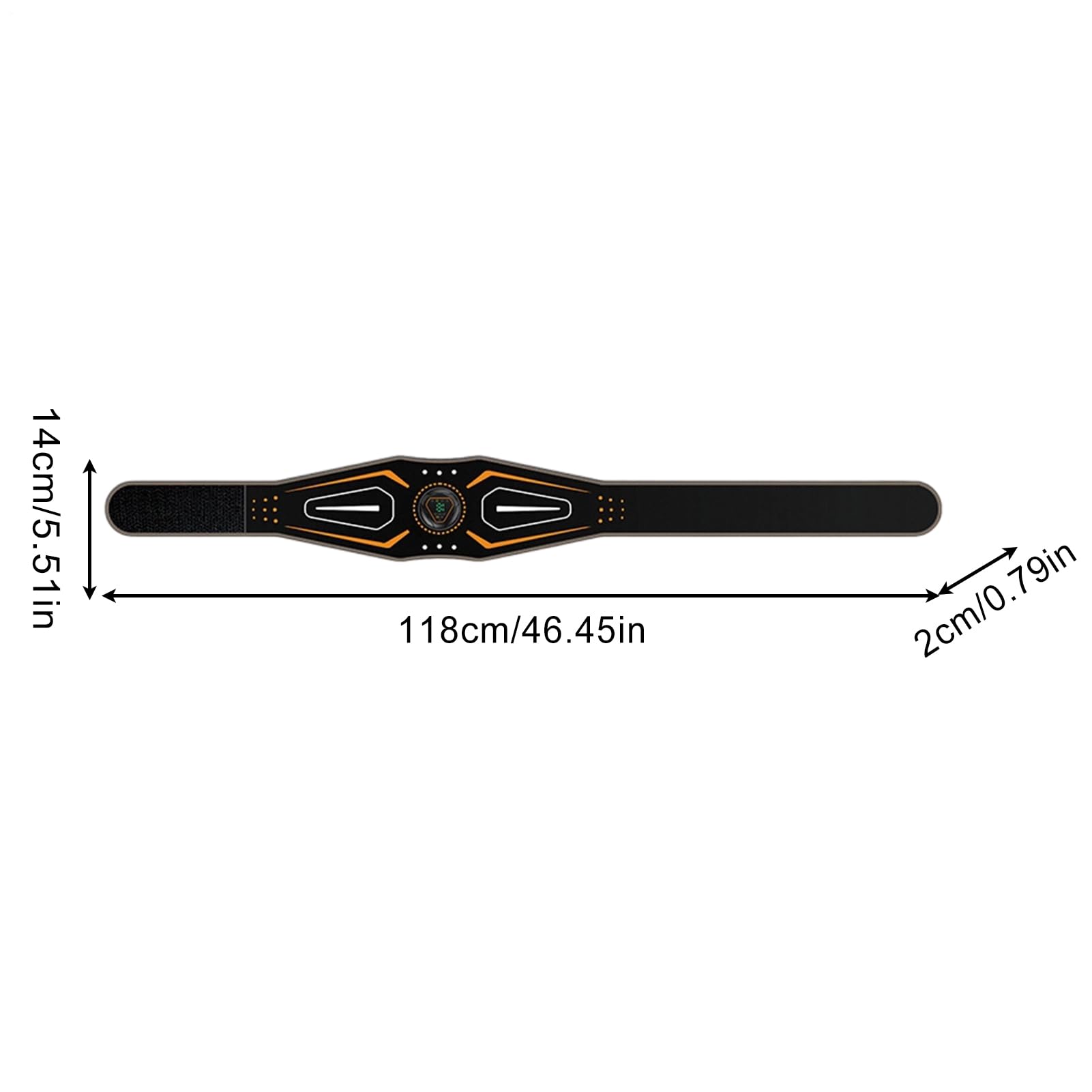 EMS Trainingsgerät,Bauchtrainer Elektrisch EMS Bauchtrainer Gürtel - Ab Stimulator Mit 18 Stufen & 6 Programmen, Digitaldisplay Für Muskelaufbau, Für Zuhause, Fitnessstudio, Reise (118cm, USB)