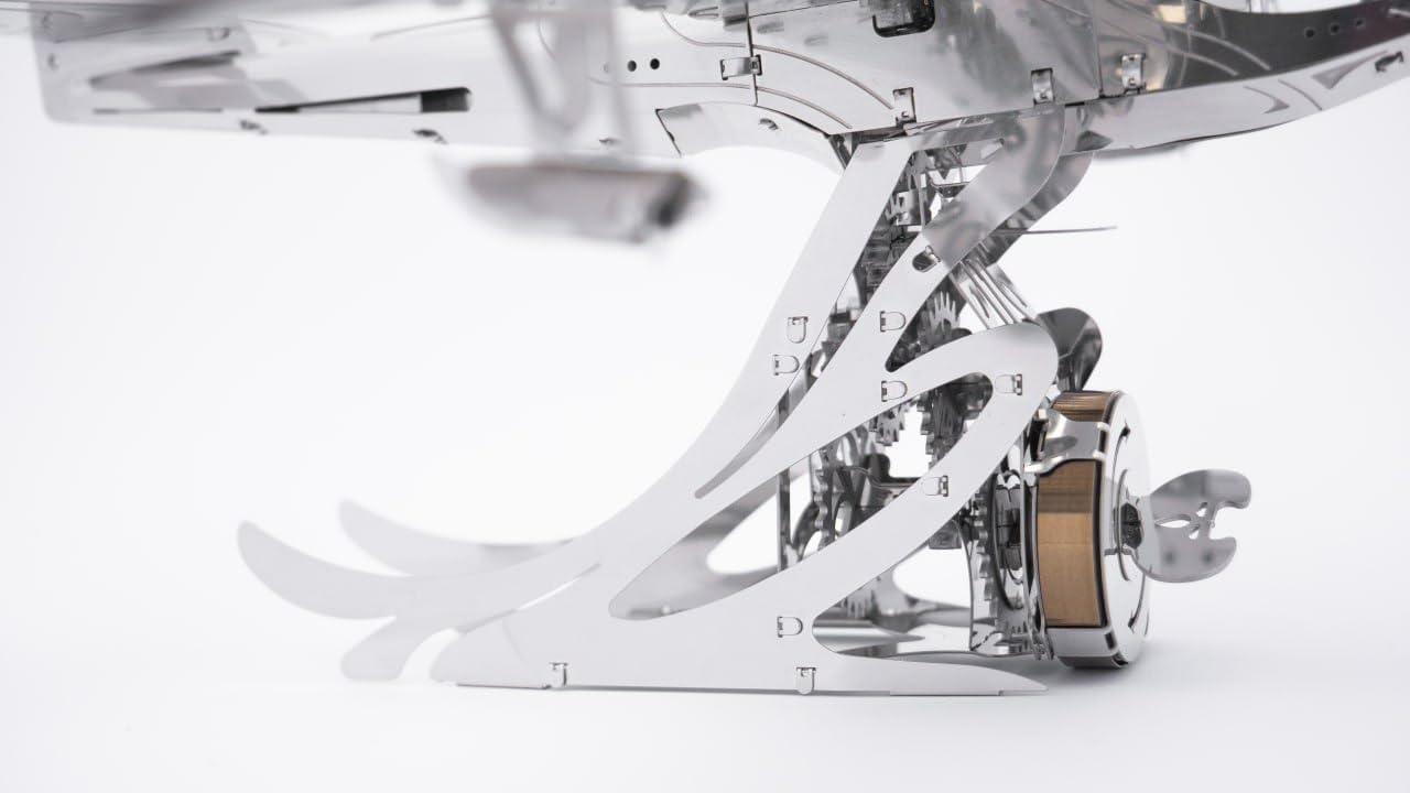 METAL TEMPS Hercules Hughes H-4 Herkuleles Sapin Goose - Kit de modélisme 3D en métal avec mécanisme pivotant, modèle volant herkules, plateforme amovible, 170 pièces.