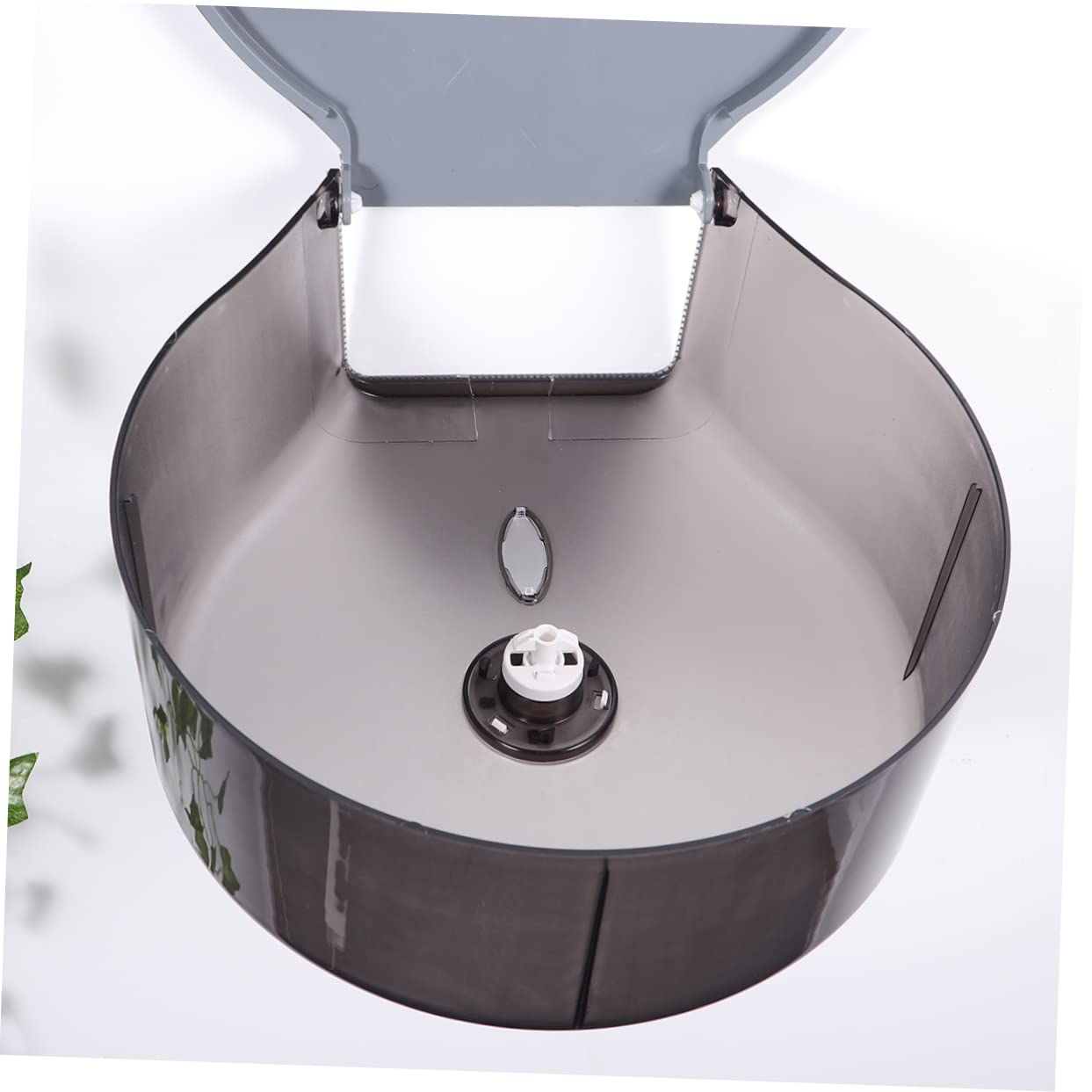 Dispenser di Carta Rotondo da Parete ABS Nero per Hotel e Centri