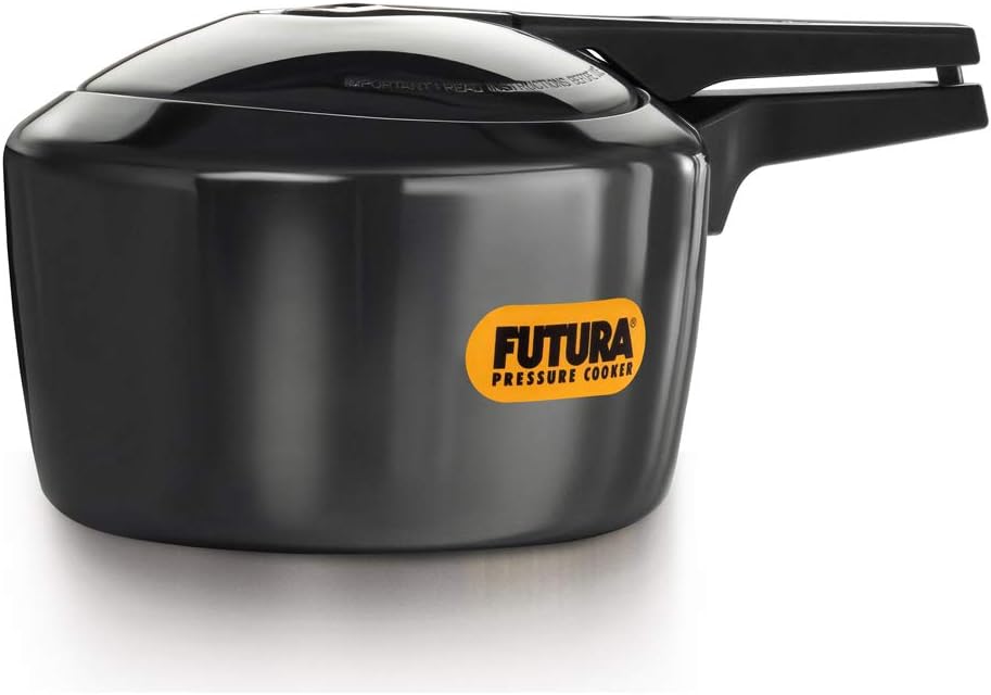 Futura 3 Litre Pressure Cooker, Hard Anodised Inner Lid Pressure Cooker, Pan Cooker, Black (FP30)