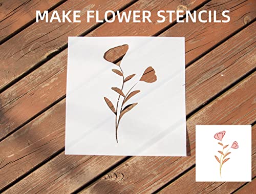 20 Pack 7.5Mil Mylar Sheets, 12 X 12 Inch Stencil Paper For Cricut, Laser Cutting, Template Plastic For Quilting, Blank Plastic Sheets For Crafts, Food Grade Mylar Stencil Sheets #TOP4