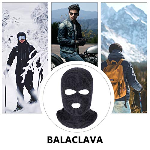 Chapéu De Malha Inverno Balaclava Cara Cheia De Malha Chapéu De Ciclismo Capa De Pescoço De Malha Go