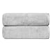AmazonBasics Quick-Dry Bath Towels, 100% Cotton, Set of 2, Platinum