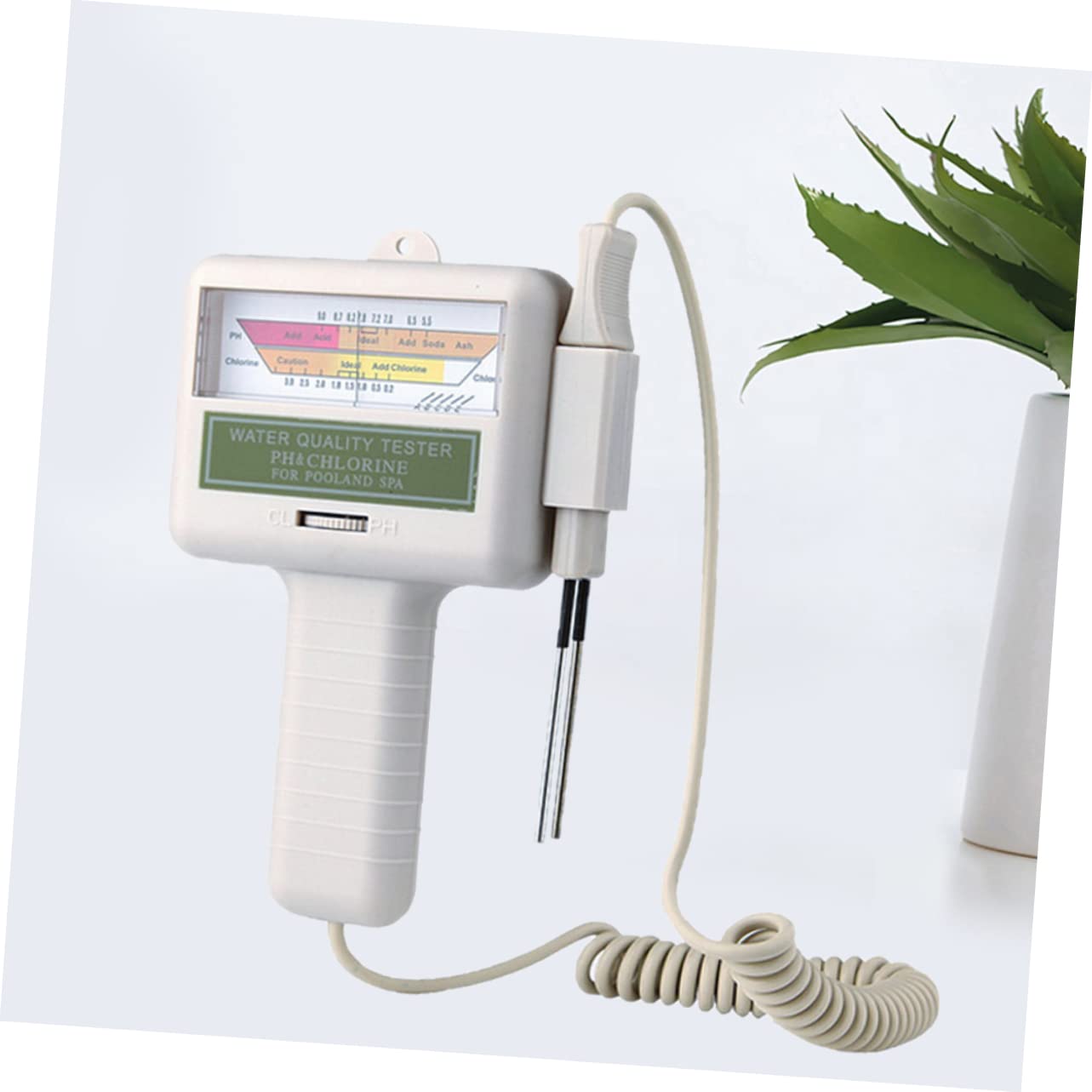 Analizador de Calidad del Agua Pc101 para Piscinas, Abs Aleación, Blanco
