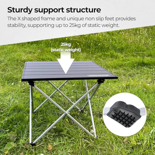 Table de camping pliante légère et stable pour manger confortablement