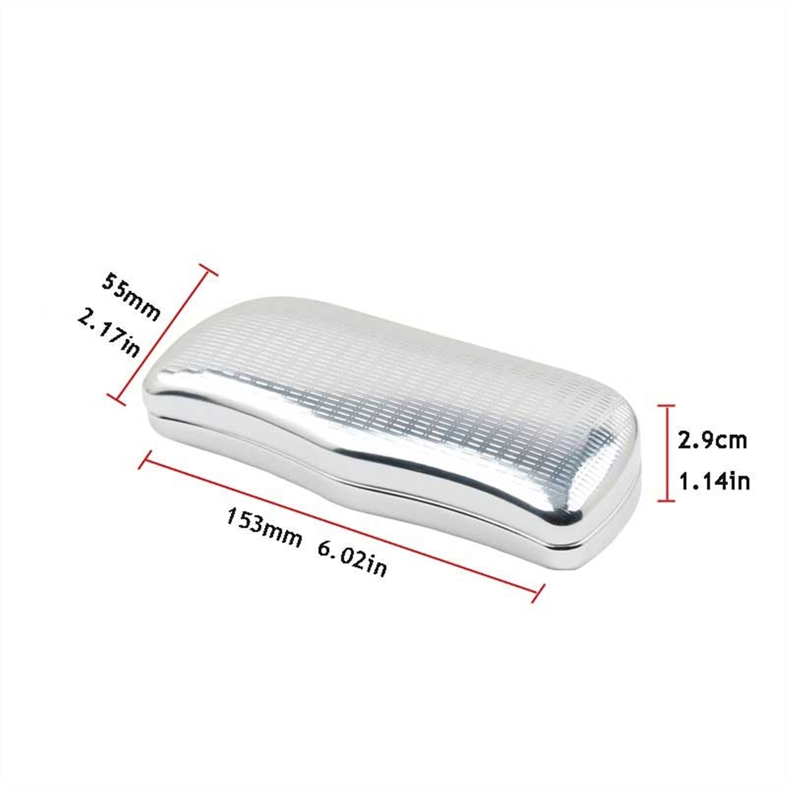 Glasses Case（SILVER) / BanDe na Part Grey PU Leather Hard Shell Glasses Case | In stock! | Trendhim