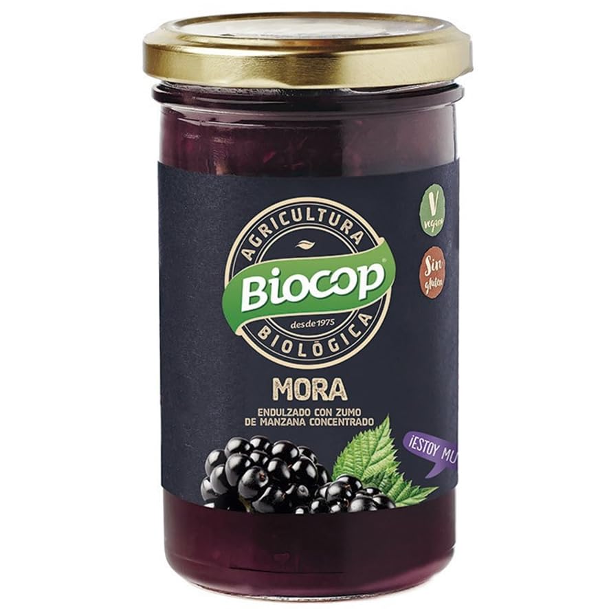 Compota de Mora Sin Gluten Vegana, Orgánica, 265g