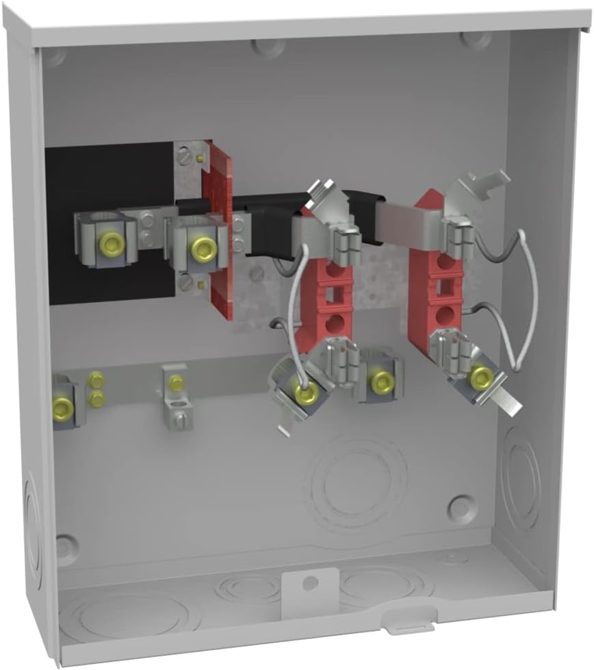 Milbank U1980-O-KK-BLG-AEP 200A Ringless Meter Socket Underground With Bypass Horns And Barrel Lock Provisions