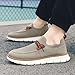 Men Loafers Shoes Casual Slip on Sneakers Fashion Lace up Wolking Dress Business Oxfords Work Lightweight Footwear Khaki