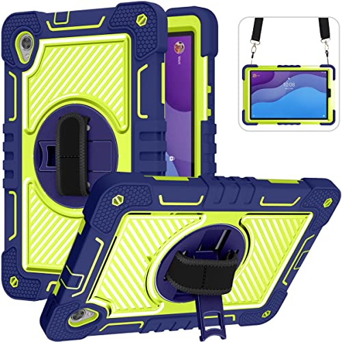 Sac à manches Lenovo Tab M10 HD antichoc bleu et vert pour le salon