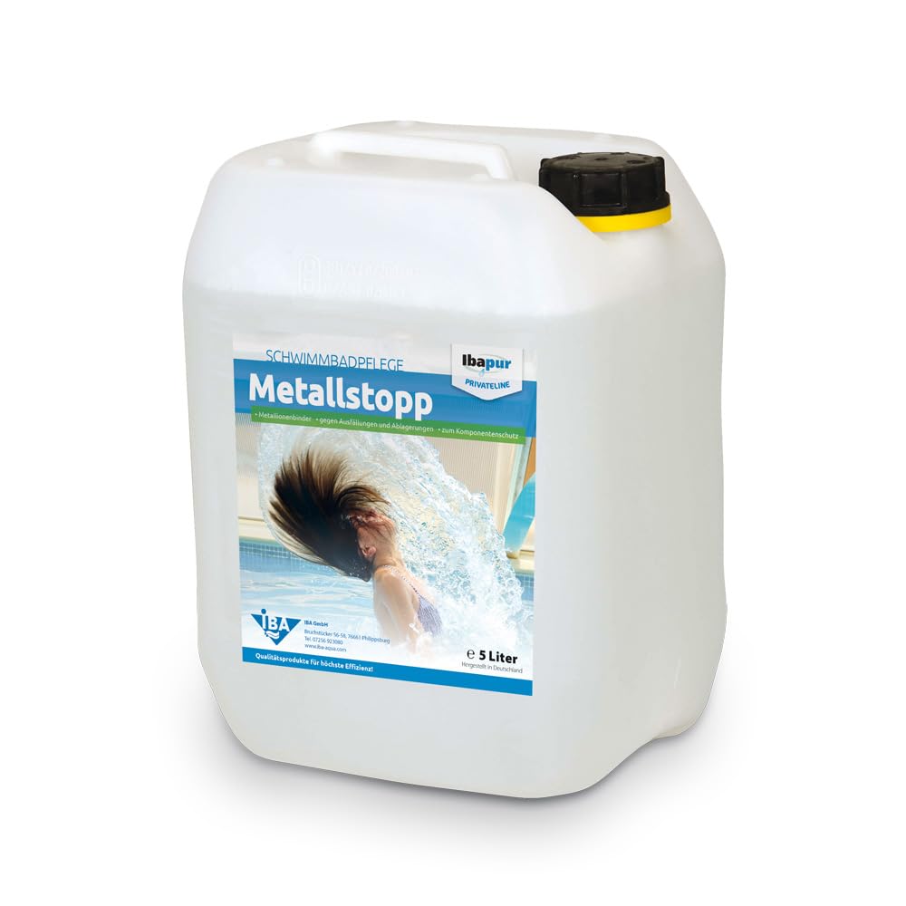 IBA 5 l Metallstopp Metallionenbinder Eisenbinder Eisen-Ex Brunnenwasser Pool