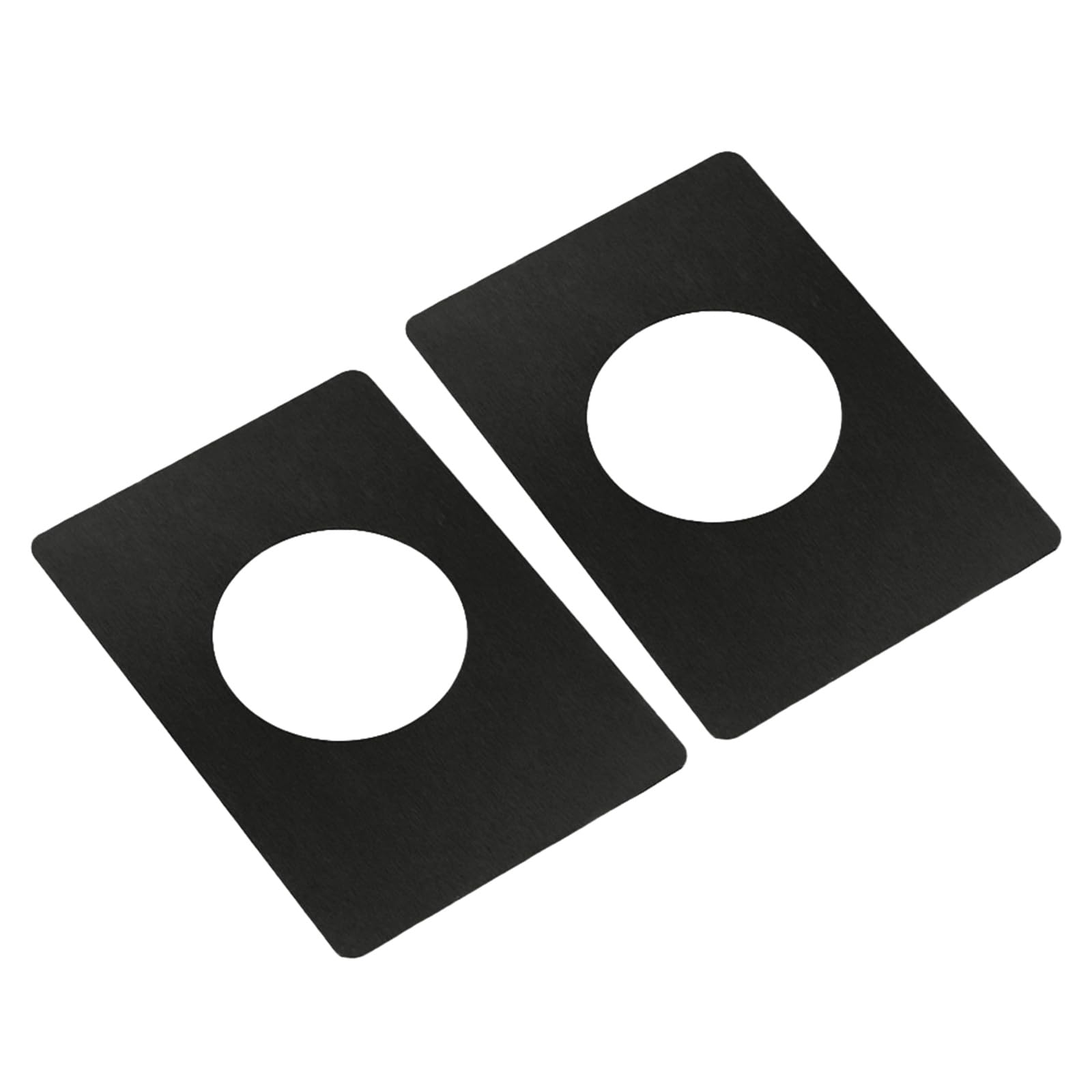 2Pcs Door Repair Plate Stainless Steel Door Reinforcement Plates Fixing Filler Handle Fixing Covers Enduring Handle Covers Filler Repair Backplate