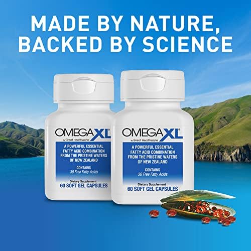 Omega XL (2 Pack) 60 Capsules - Green Lipped Mussel New Zealand, Omega 3  Natural Joint Pain Relief \u0026 Inflammation Supplement : Amazon.ca: Health \u0026  Personal Care