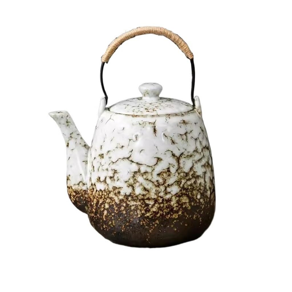 Ceramiczny dzbanek do herbaty z filtrem dla doskonałego parzenia herbaty, elegancki japoński styl, idealny do użytku domowego i biurowego, trwały i łatwy do czyszczenia