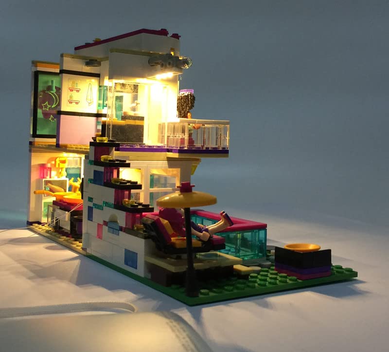 Led kits for Model Livi's Pop Star House, LED Only for Model 41135 (Light Only, Not Include Model Set).