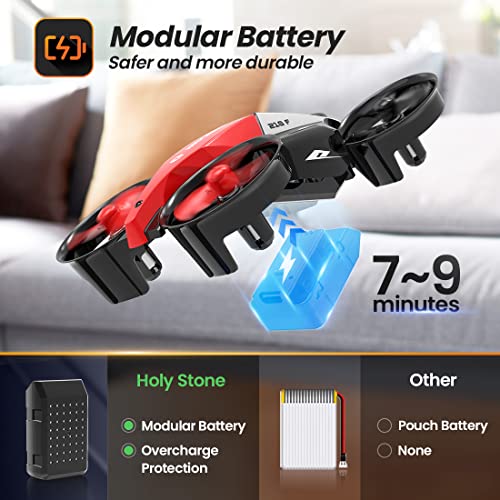 Holy Stone Mini Drone For Kids, Hs210F 2 In 1 Small Indoor Rc Quadcopter Helicopter Plane With Modular Battery, Land And Fly Mode, Auto Hovering, 3D Flip, Headless Mode, Toy Gift For Boys And Girls #TOP4