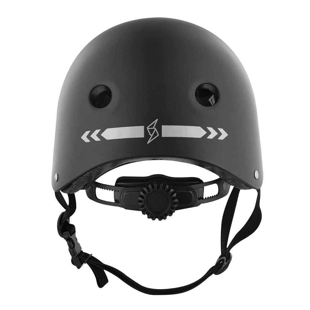 Casque Urban Moov Avec Visière Anti-rayures Et Cache-oreilles Amovibles – Taille M – Noir – Certifié EN 1078 Pour Vélo Et Trottinette