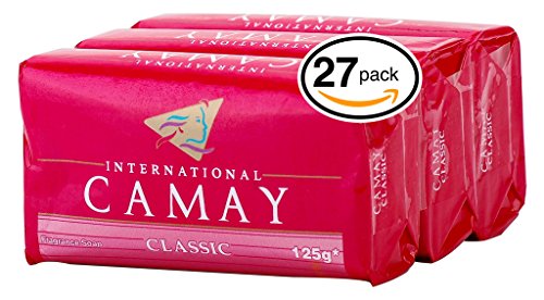 Camay CLASSIC Softly Scented Bar Soap (PACK OF 27) All-in-one exfoliating and moisturizing soap Leaves Skin Smooth & Radian! Great for Hands, Face & Body! (27 Bars, 4.4oz Each Bar)