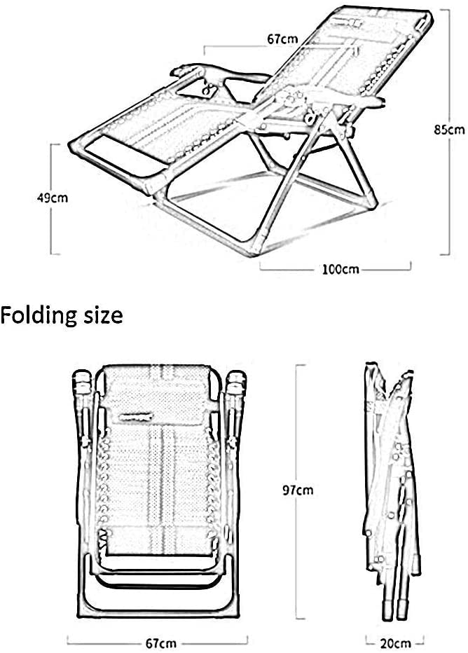 Chaise pliante portable et relax de jardin réglable multi-position
