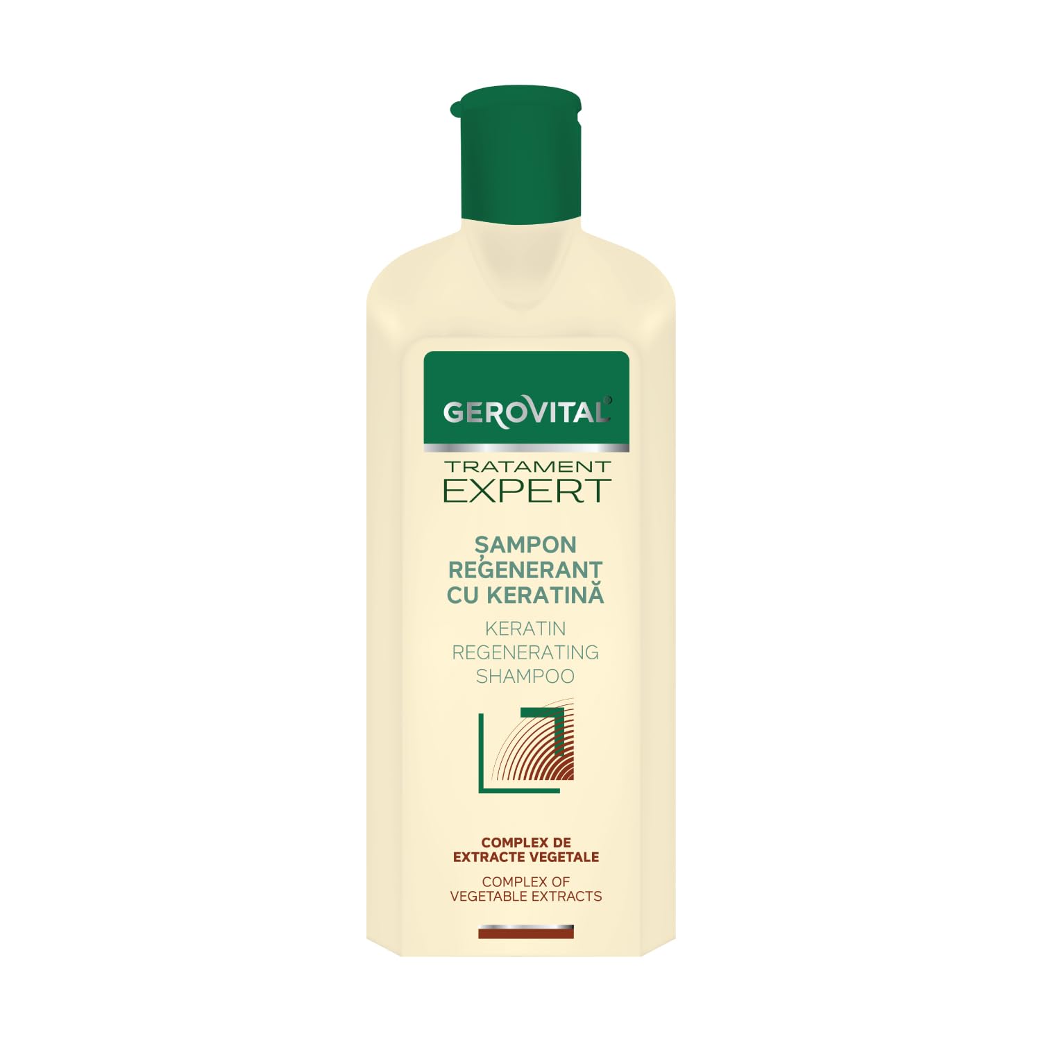 Gerovital Tratament Expert Regenerating Shampoo with Intense Repairing Effect, Restores Vitality and Shine to Hair, 400 ml