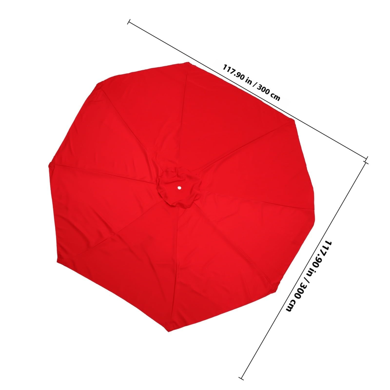 8 streben Sonnenschirmhülle aus Polyester Rot für Sonnenschirmständer Schützt vor Starker Sonne Langlebig für Garten und Sommerfest