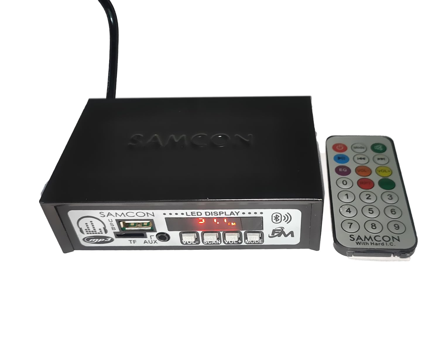 12V Wireless Hi-Fi Bluetooth MP3 USB FM Player Module with Remote | Stereo Amplifier System | USB | AUX | FM | Bluetooth | SD Card Slot & Remote Control AC/DC Input mini Player