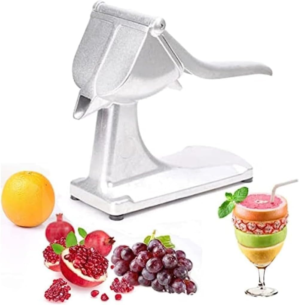 コンパクト手動フルーツジューサー：ステンレス製ボディで長持ち、簡単分解で洗浯楽々。低速搾汁で栄養を逃さず、レモンからトマトまで多彩な