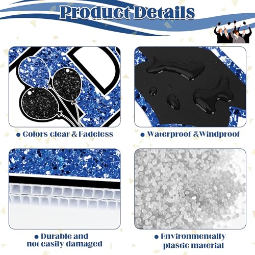 2026 Graduation Decorations, Large Congrats Grad 2026 Yard Signs with Stakes, Class of 2026 Glitter Plastic Congratulations Graduate Grad Lawn Yard Signs for College School Grad Party Supplies by HOVACY - Image 4
