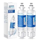 GOLDEN ICEPURE ADQ36006101 Replacement for LG LT700P, 2Pack, 469690, ADQ36006102 LFX31945ST, LFX31925ST, LFX30766S, LFXC24726, LFXS24623, LSFXC2476S, WSL-3, Refrigerator Water Filter