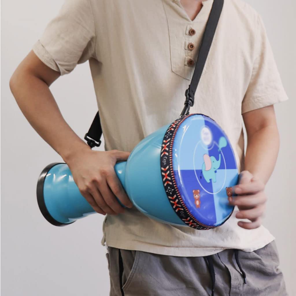 LIOONS Djembes Drum 8 Pouces Ethereal Drum Percussion Instrument Hand Drum Tambour Adulte pour garçons et Filles Shaman Drum