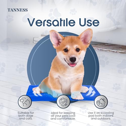 TANNESS Dog Cooling Mat - Advanced Self-Cooling Technology - Waterproof Heat Relief Pet Mat - Pad for Dogs & Cats - Medium (40x50cm) - Image 4