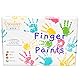 Creative Deco Fingerfarben Kinder Ungiftig | 6 x 125 ml Becher | Intensive Farben | Set für Kleinkinder | Sicher & Ungiftig | Wasserbasiert | Bastel-farbe Plakat-farbe Schulmalfarben Fingermalfarben