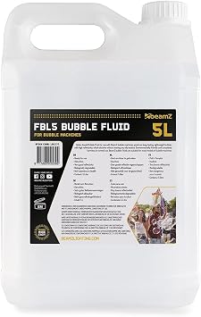 BeamZ B2500 Professional Bubble Machine & 5L Fluid, Twin Wands, Dual Fans