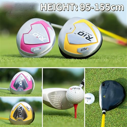 Rechte Hand Junior Golf Driver 38 Loft Carbon Shaft Kids Boys Mädchen Alter 3-12 Übung Holz Club Headcover Easy Swing Stable Lie Winkel Jugend Trainingshilfe