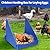 Ayuanb 4 Pack Nesting Boxes for Chickens, Chicken Nesting Box for Laying Eggs, Durable Chicken Laying Nest Box for Hens, Ducks and Poultry, Blue