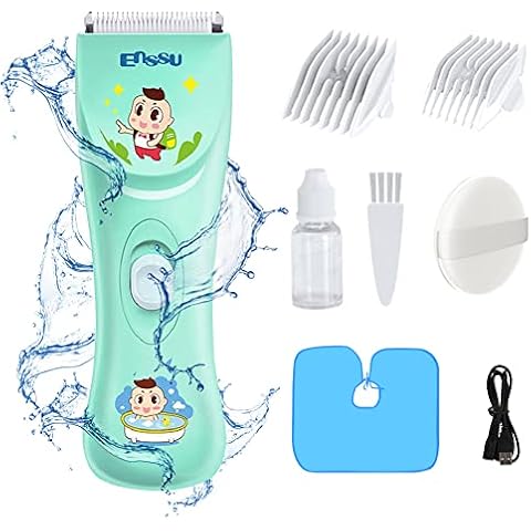 Quiet Hair Clippers for Kids Electric Hair Trimmer for Boys, Waterproof & USB Rechargeable Cordless Trimmer Baby Hair Clipper Kit for Toddler Cover
