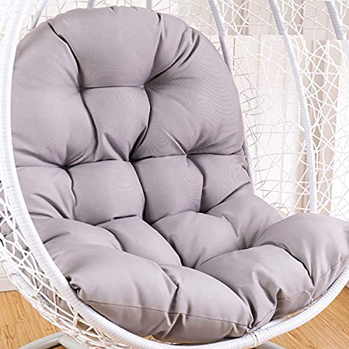 Coussin de balancelle imperméable et épais - Coussin de dossier pour balancelle de jardin uniquement - Coussin anti-salissures, durable et confortable (gris, ordinaire)