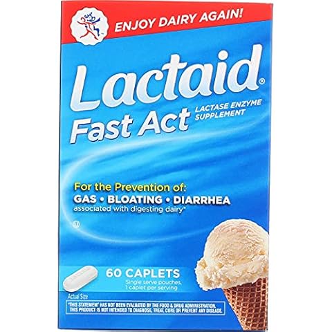 LACTAID Fast Act Caplets 60 ea (Pack of 4) Cover