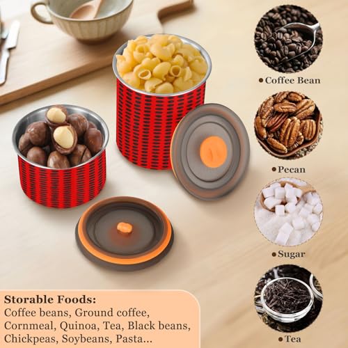 Envase hermético para café acero inoxidable 500 ml miniatura 5